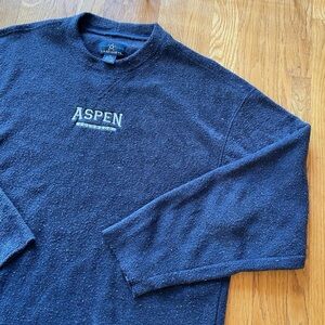 Navy Aspen Colorado Crewneck Sweater for Men
